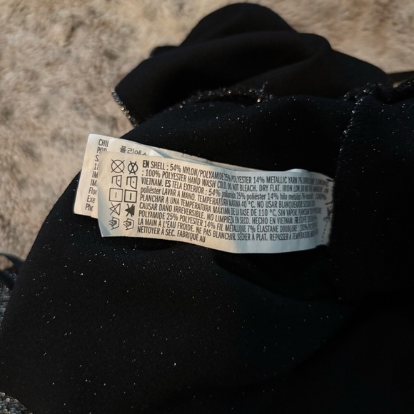 Forever 21 Black Silver Sleeveless Wide Leg Jumpsuit Size S - Picture 13 of 13